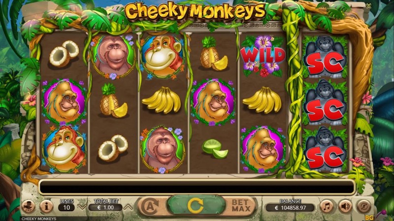 Игровой автомат «Cheeky Monkeys» в казино Пинап